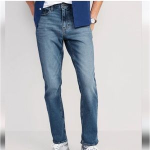 Old Navy Straight Built In Tough Flex Medium Wash Jeans Sz Men's 39 x 28